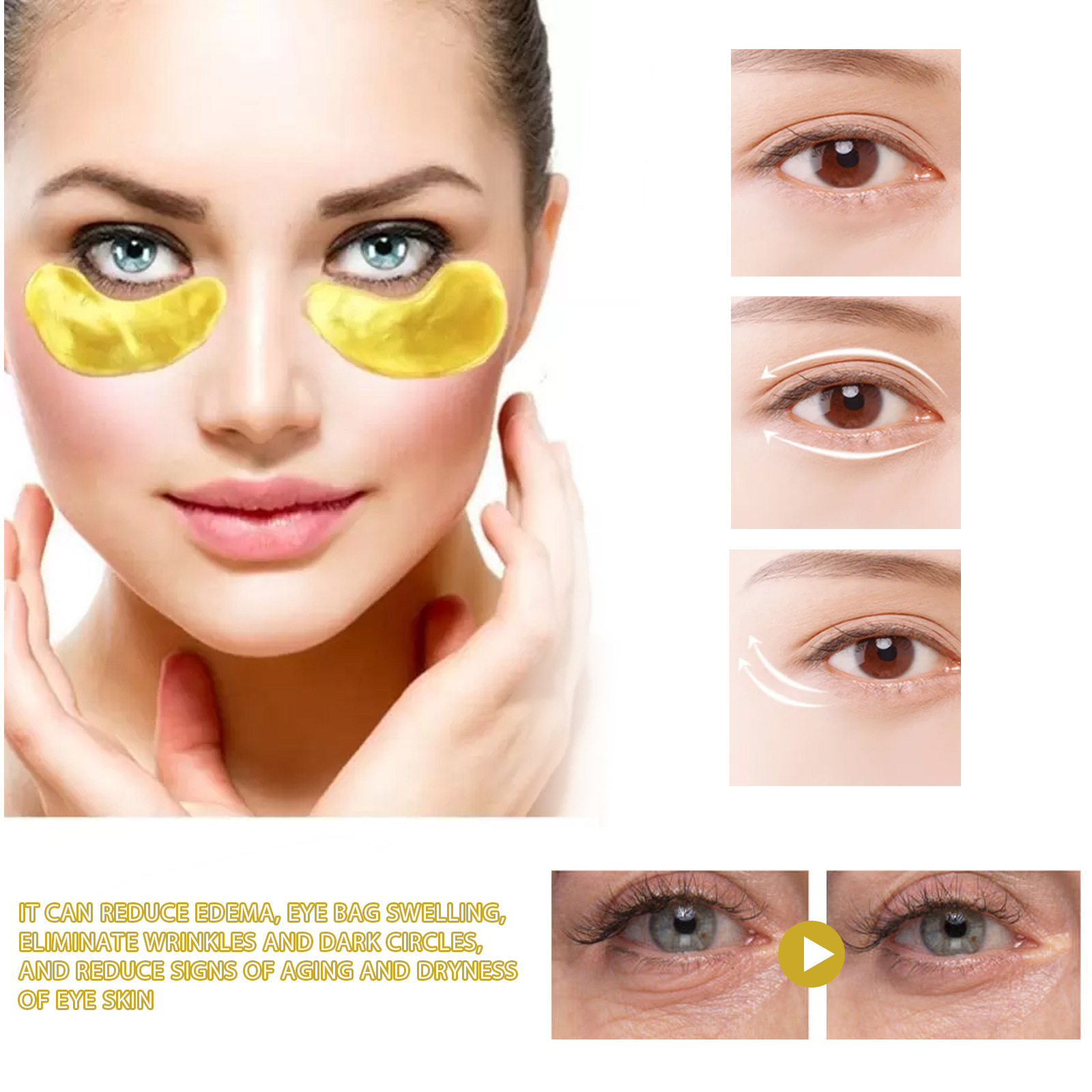 Luksusowa maska pod oczy z 24- – Luxury Gold Skincare recenzja i cena